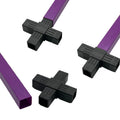 High Quality Plated 25mm 20mm 30mm Adjustable Square Plastic Tube Connectors 3 Way and 4 Way Corner Connectors