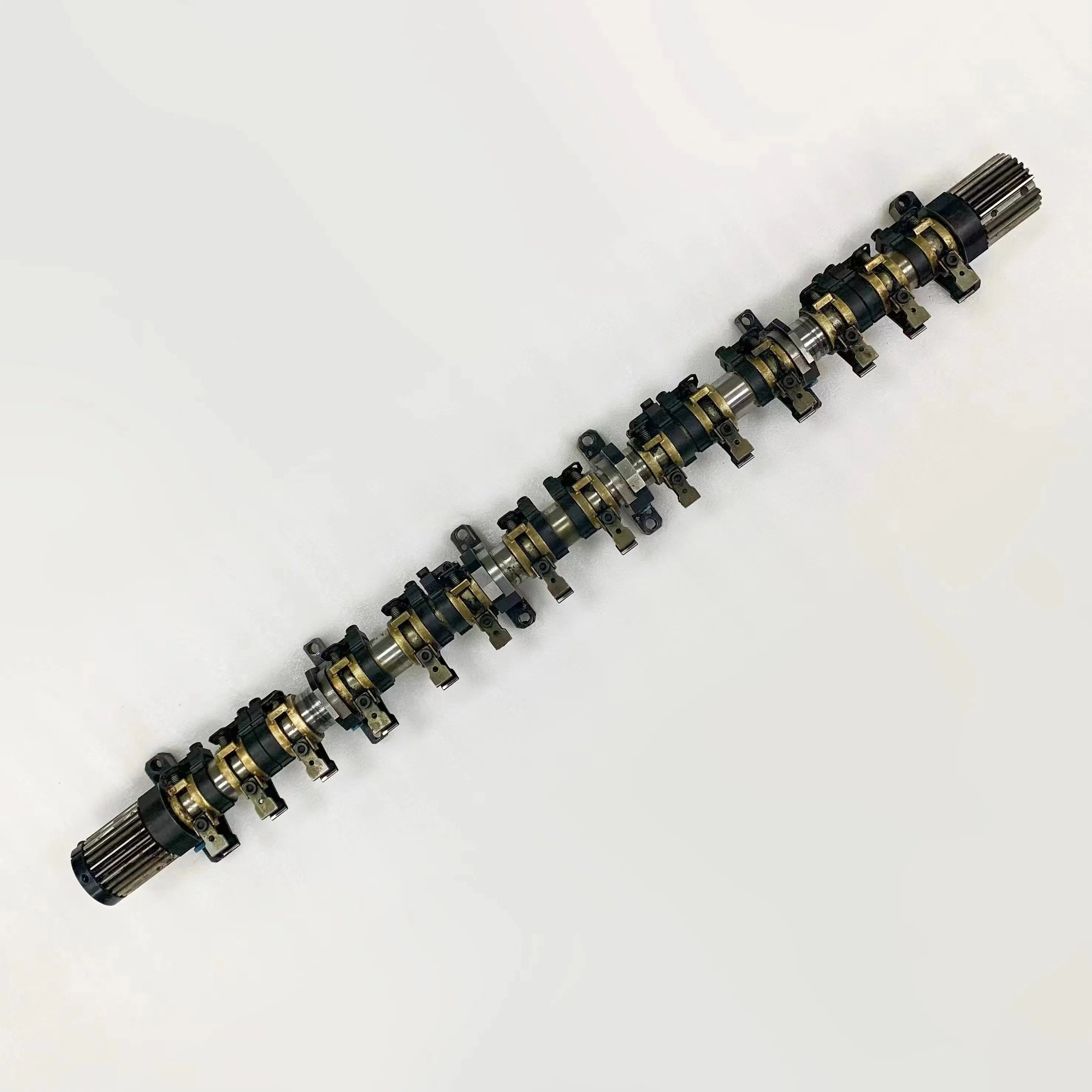 WD Original Used MV.023.174 Printer Gripper Bar HDM CD74 Perfecting MV.103.968 14 Grippers 87.583.335 Gripper Holder Drum Parts