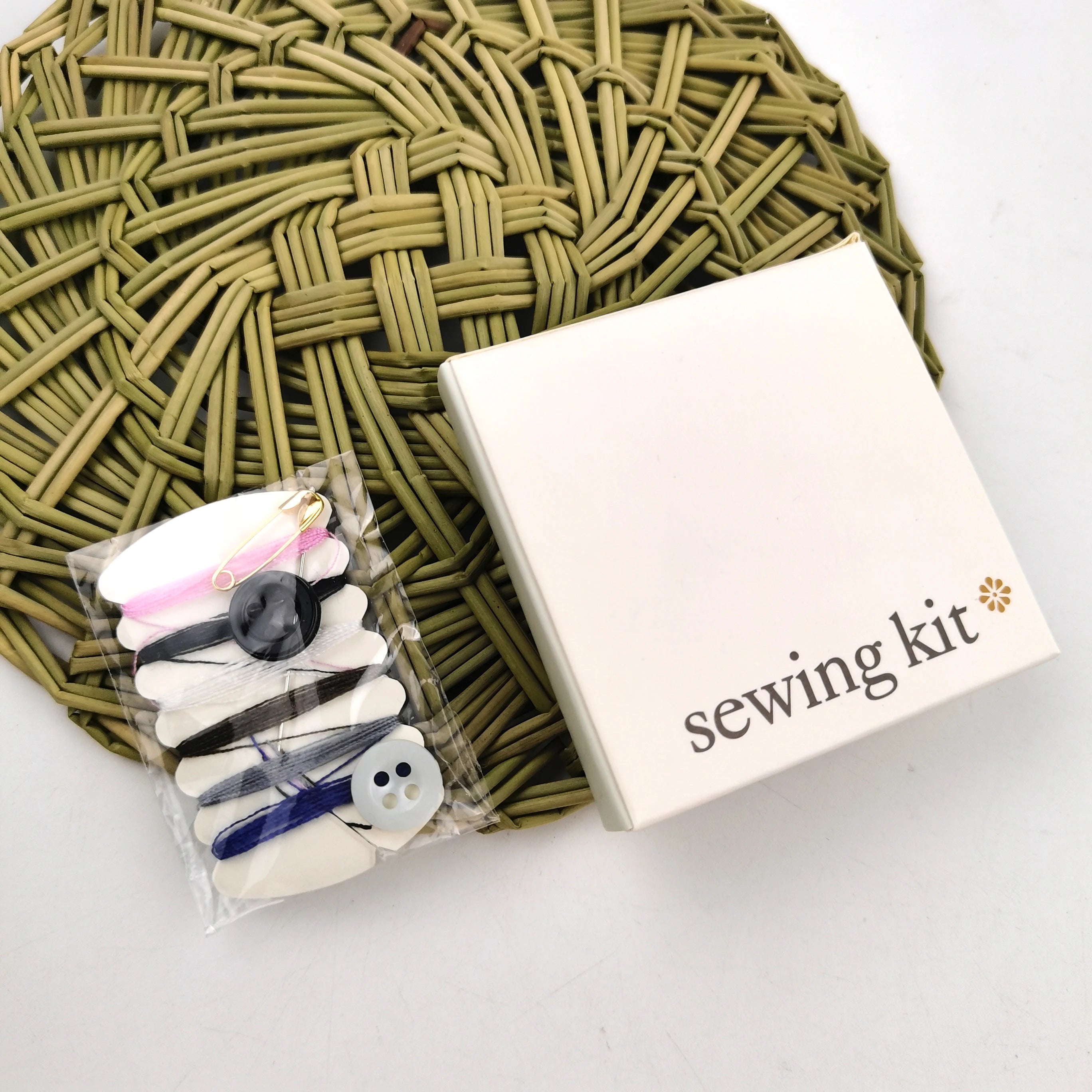 Sewing Kit for Hotel Into Box Packing