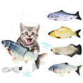 Customized Wholesale Usb 3d Soft Cute Moving Catnip Floppy Automatic Electric Chew Pet Interactive Fish Cat Toy for Cats