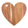 Wholesale Cute Acacia Heart Shape Wooden Kitchen Chopping Board Kitchen Gift to Family Cutting Board for Snack Fruit Vegetable