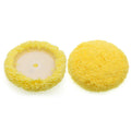 160mm Yellow Single-Side Untwisted Wool Buffing Pad OEM Car Polishing Pad for Car Bodies Auto Detailing
