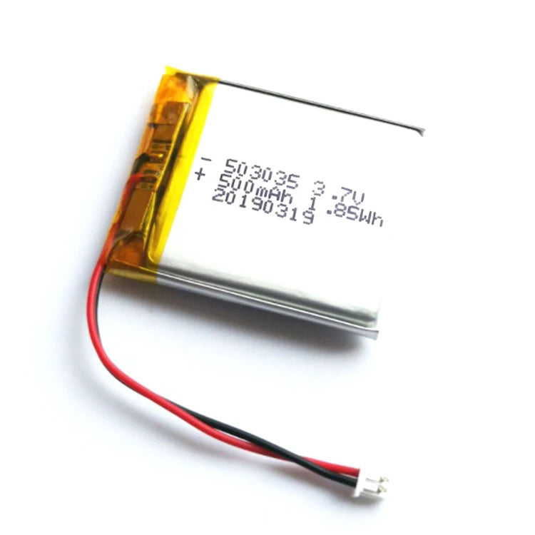 3.7v 500mah Li Polymer Battery 503035PL for Digital Products