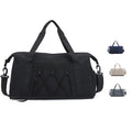 Custom Logo Waterproof Weekender Sports Yoga Gym Travel Duffel Bag Overnight Duffle Bag With Shoes Compartment