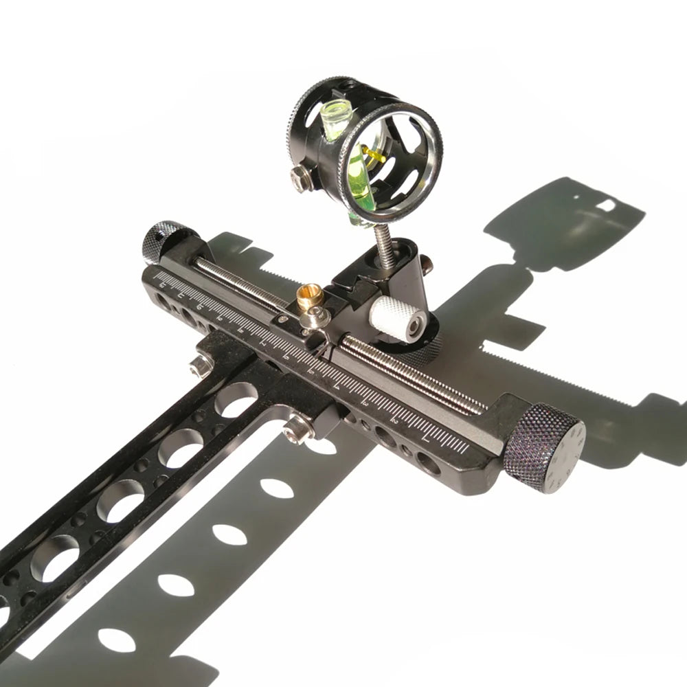 Archery Target Bow Sights TP8510 1 Pin 0.059" Compound Bow Sight With Micro-Adjust Long Pole for Hunting Shooting