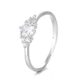 Wholesale Trendy Jewelry 925 Sterling Silver White Cz Diamond Ring Jewelry