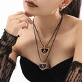 New High Quality Adjustable Stainless Steel Rope Necklace Enamel Pendant Long Necklace for Women Gift