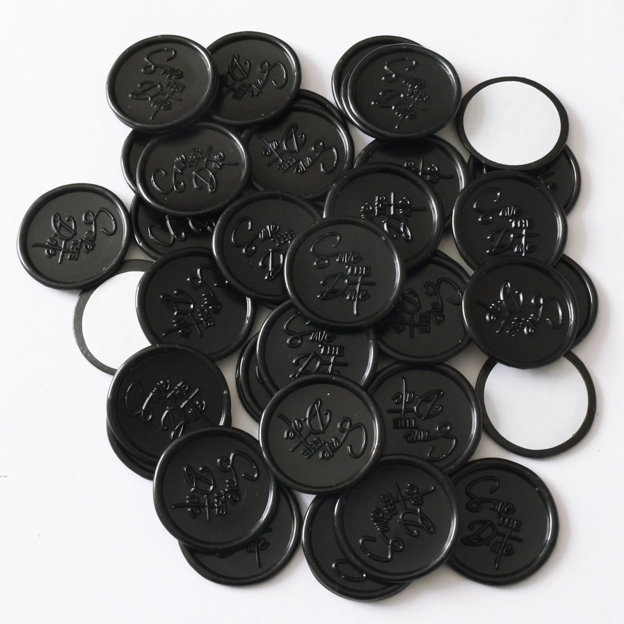 Wholesale Wax Seal Stickers Custom logo and Black Color Wax Seals with SAVE the DATE