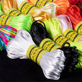 20meters 2mm Nylon Thread Macrame Cord Bracelet Necklace Braided String DIY Tassels Beading Shamballa String