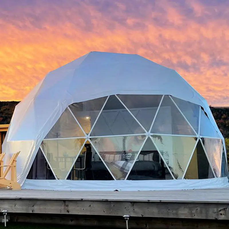 4 Season Outdoor Garden Event Tent 4m-40m PVC Round Ball Luxury Glamping Geodesic Desert Igloo Dome House