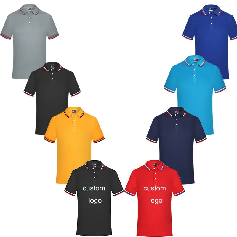 Custom Embroidery Design Logo 100% Polyester High Quality Work Uniform Mens Golf Sports Business Polo Shirt