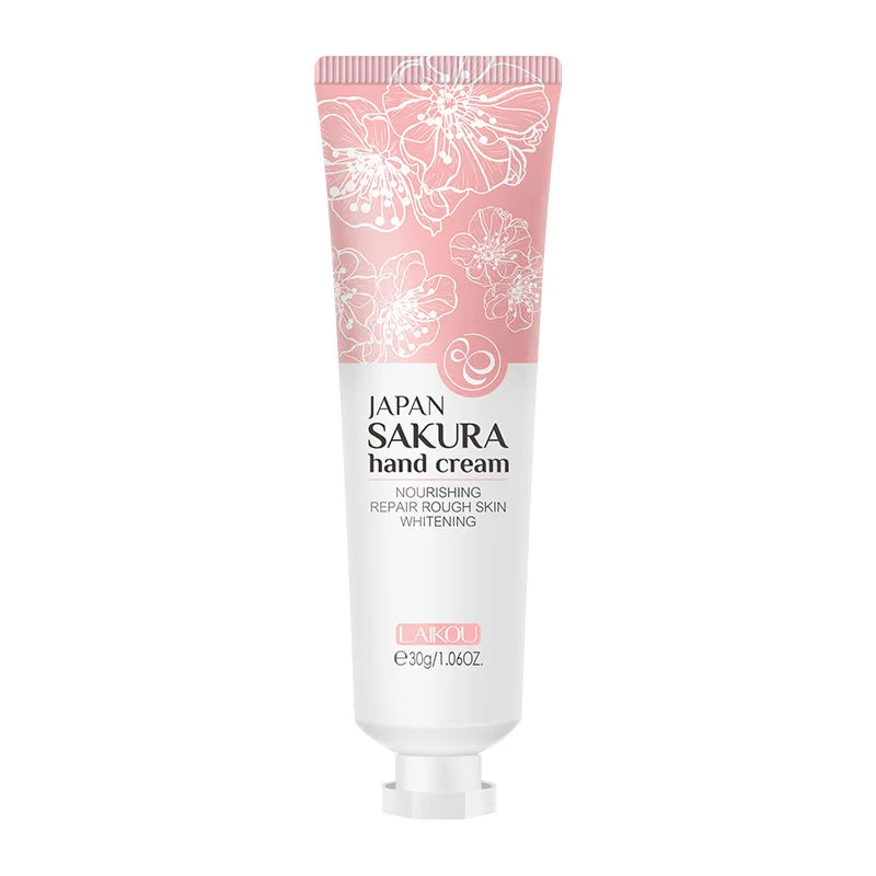 LAIKOU Hand Care Moisturizing Nourishing Repair Whitening Sakura Hand Cream 30g