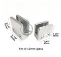 Y L New Design 316 Large Square Glass Clamp Glass Railing Clamp Metal Wall Bracket