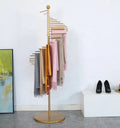 Metal Spiral Scarf Rack with Round Base H170cm Freestanding Scarf Hanger for Retail Store Scarf Rack Ideal for Clothes Store