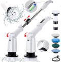 Electric Spin Scrubber Cordless Cleaning Brush Shower Cleaning Brush Portable Handheld Scrub for Bathroom Tile Floor Bathtub