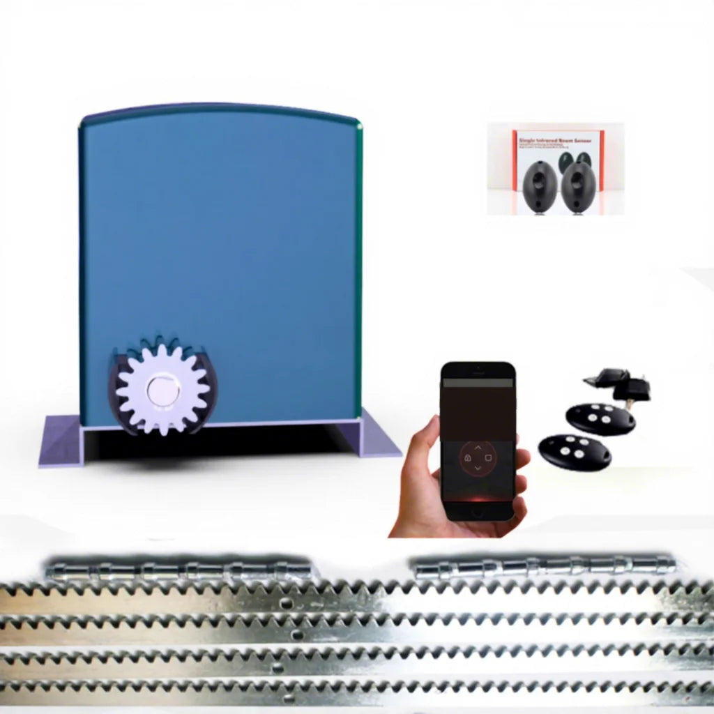 Beautiful Colors Smart Phone Control DC Motor Sliding Gate Opener with Wifi Model&racks&sensor Kit