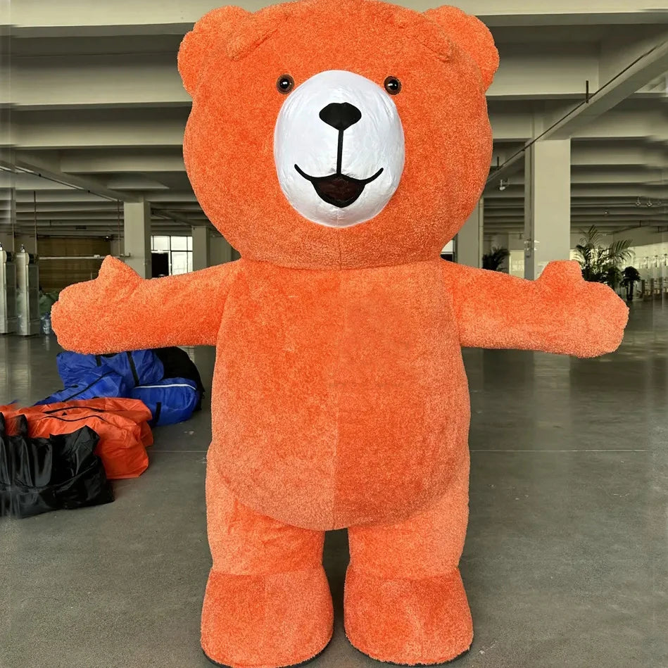 COSPLAY Teddy Bear Mascot Inflatable Costume 2m/2.6m/3m Giant Plush Doll Cosplay Bear MegaBDM