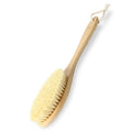 Unique Design Natural Sisal Bristle Back Brush Long Handle Wooden Dry Body Brush