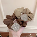 Gomas Para El Cabello Diamond Rhinestone Mesh Hair Scrunchies Inlaid Hair Accessories Elegant Hair Scrunchies Wholesale