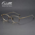 Korean Style Atomic Luxury Brand Eyeglasses Y2k Eye Glass Eyewear Classic Optical Frames Wholesale Gold Titanium Glasses Frames