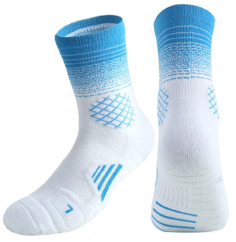 Men's Basketball Socks Sweat-absorbent Stockings Non-slip Towel Socks Thickened High Sports Socks