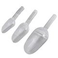 Multi-use Ice Scoop BPA Free Feed Food Scoops Candy Sugar Scooper for Kitchen Bar Party Wedding Plastic Clear Kitchen Scoop