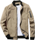 Men's Lightweight Softshell Golf Jackets New Oversized Windproof Bomber for Spring Casual Formal Solid Color Run Golf Softshell