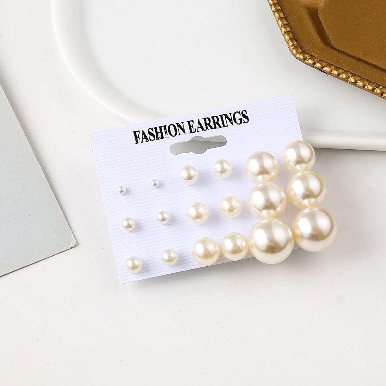 Fashion Gold Plated Stud Earrings 2021 PearlEarrings for Women Party Jewelry Gift