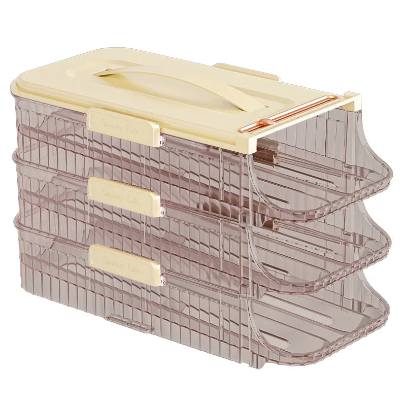 Factory Wholesale Transparent Drawer Egg Storage Box 3 Layers Egg Storage Box