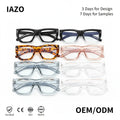 High Quality Anti Blue Light Sunglasses Frame Square Thick Frame with Solid Pattern Optical Glasses