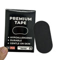 Premium 76x38mm Black Sports Mouth Snoring Tape Breathe Stop Sleeping Patch