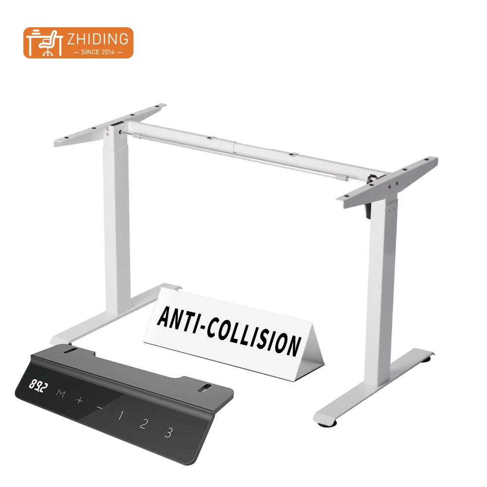 Electric Modern Home Office Furniture Stand up Motor Electric Lift Desk Frame Sit Stand Height Adjustable Standing Desk