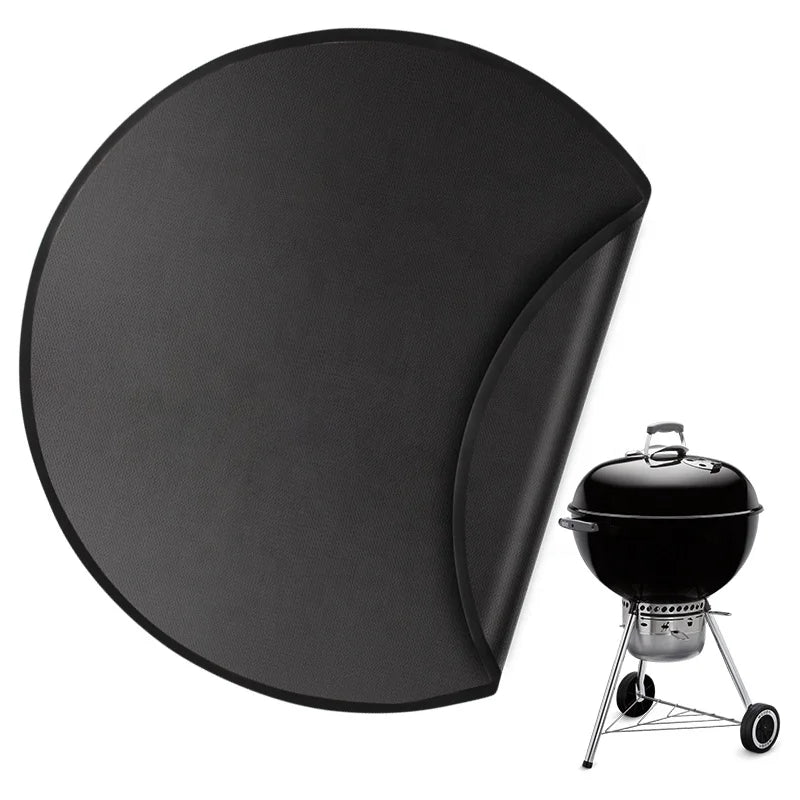 Reusable Bbq Fireproof Insulation Mat 36 48 Inches Aluminium Fire Pit Mat