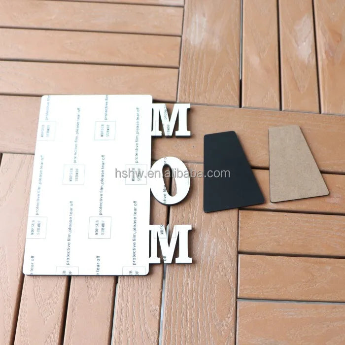MDFSUB 15x18cm Creative Mother's Day Sublimation Blank MDF Eco-Friendly Photo Frame with Protective Film