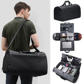 FENRUIEN Mens Duffle Bags for Travel Folding Anti-dirty Waterproof Small Travel Bag 50L Large Capacity Handbag Shoe Compartment