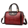 Lady's Casual Luxury PU Leather Handbag Combination Messenger Tote Bag with Zipper Closure Fashionable Shoulder Bag for Women