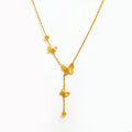 Joolim Jewelry 18K Gold Plated Dainty Burst Butterfly Pendant Tassel Choker Necklace Stainless Steel Jewelry Wholesale