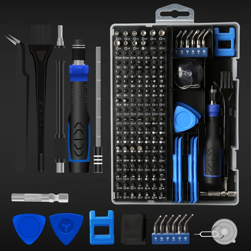 UFTOOLS 161 in 1 Household Magnetic Screwdriver Set Mini Wrench Bits Multifunctional DIY Industrial Steel Handle Customizable
