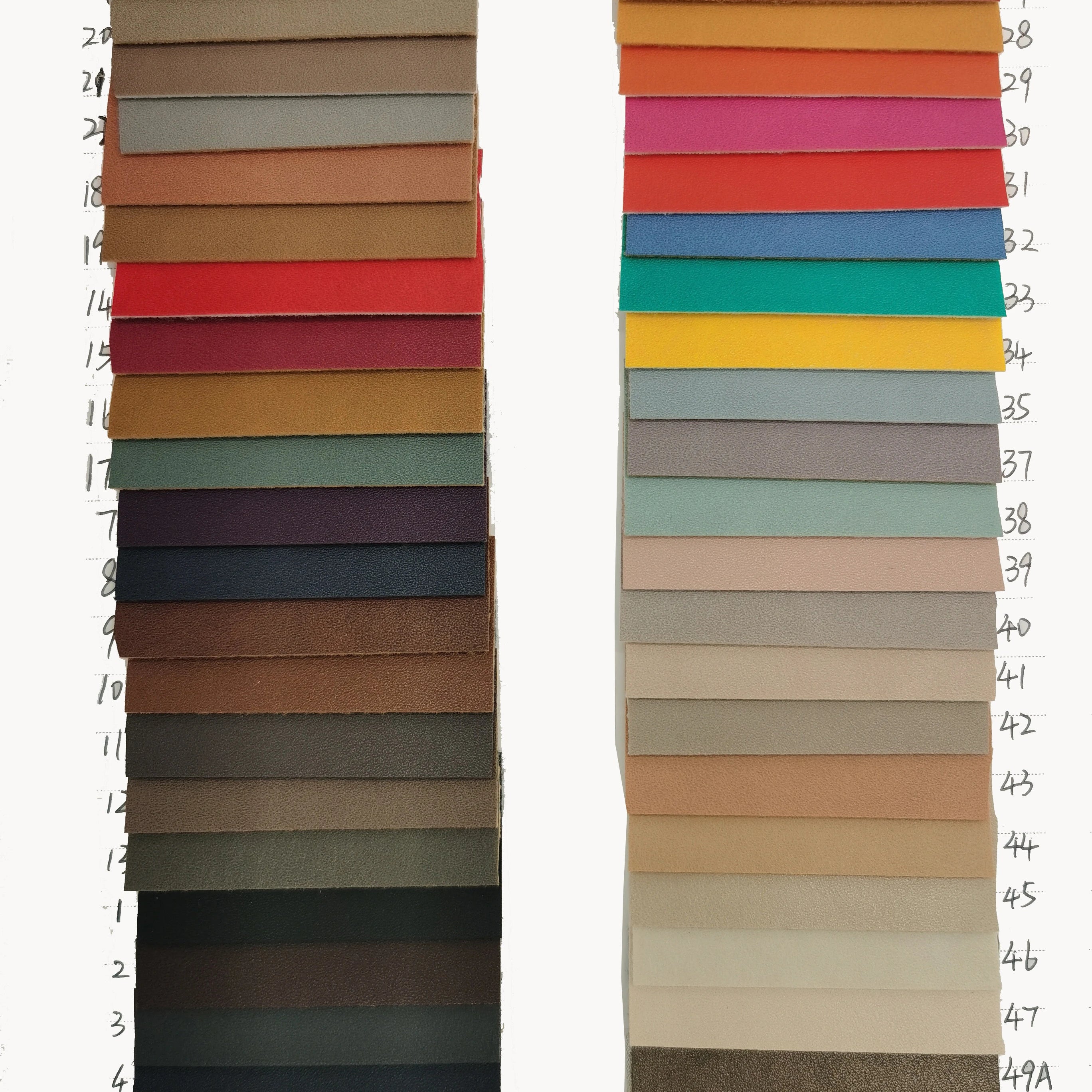 Saffiano Leather Printed PVC Synthetic Leather Roll for Craft Upholstery Luggage Waterproof Anti-Mildew and Elastic for Purse