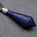 DIY Gems Gems Private Logo Customized FM Energy Stone Blue Gravel Pendulum wholesale for decoration