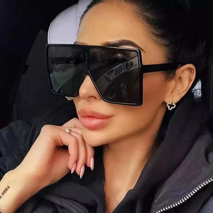 2024 Hot Sell Square Frame Oversized Sunglasses Fashion Custom Logo Women Big Luxury Trendy Wholesale Sunglasses Uv400