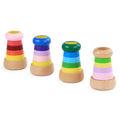 Colorful Funny Children Gifts Wooden Mini  Wooden Toys Kaleidoscope for Children Magical Idokalescope Bee Eye Effect