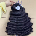 Afro Kinky Human Hair Bundles Natural Deep Body Wave Indian Wholesale Kinky Straight Raw Burmese Pixie Curly Hair Unprocessed