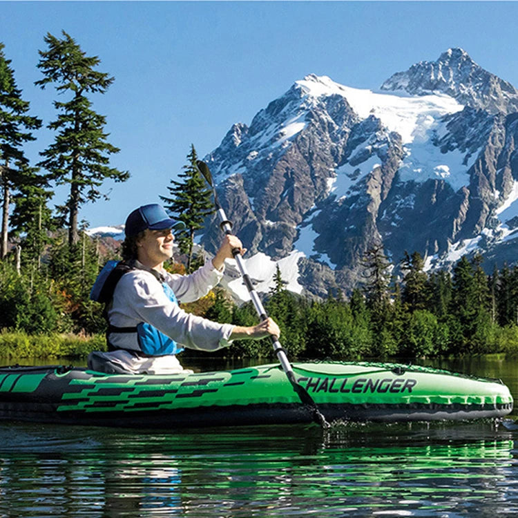 Hot Model Inflatable Kayak Thickened Wear Double Inflatable Boat Portable Folding Kayak Can Be Used for Scene Use