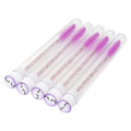 Wholesale Disposable Nylon Eyelash Extension Mascara Spoolie Cleaning Brush Free Design Lash Brushes and Cleaner Holder