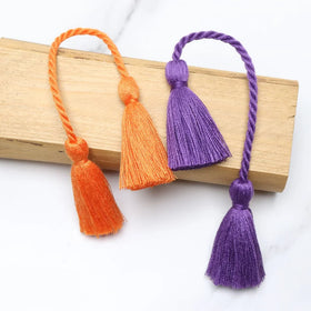 16cm Short Double-headed Beaded Fashion Tassels for Clothing Shoe Bags Curtains Home Textiles Decorative Polyester Thread