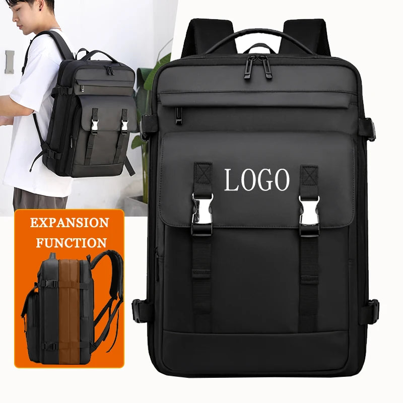 Expandable Factory Business Fashion Travel Custom Designer Waterproof Laptop Backpack for Men