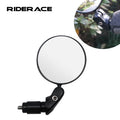 RIDERACE 1PC MTB Handlebar Rear View Mirrors Bike 360 Degree Rotation Adjustable Back Sight Reflector Universal Cycling Supplies