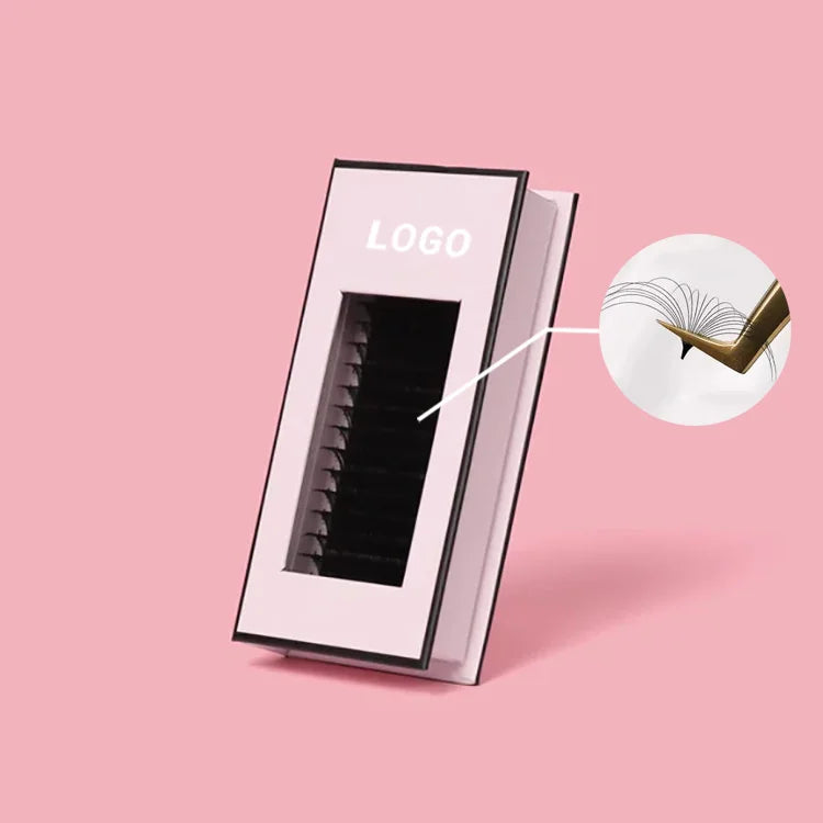 Wholesale Individual Lash Extensions Premium Matt Dark Black Private Label Volume Eyelash Extensions