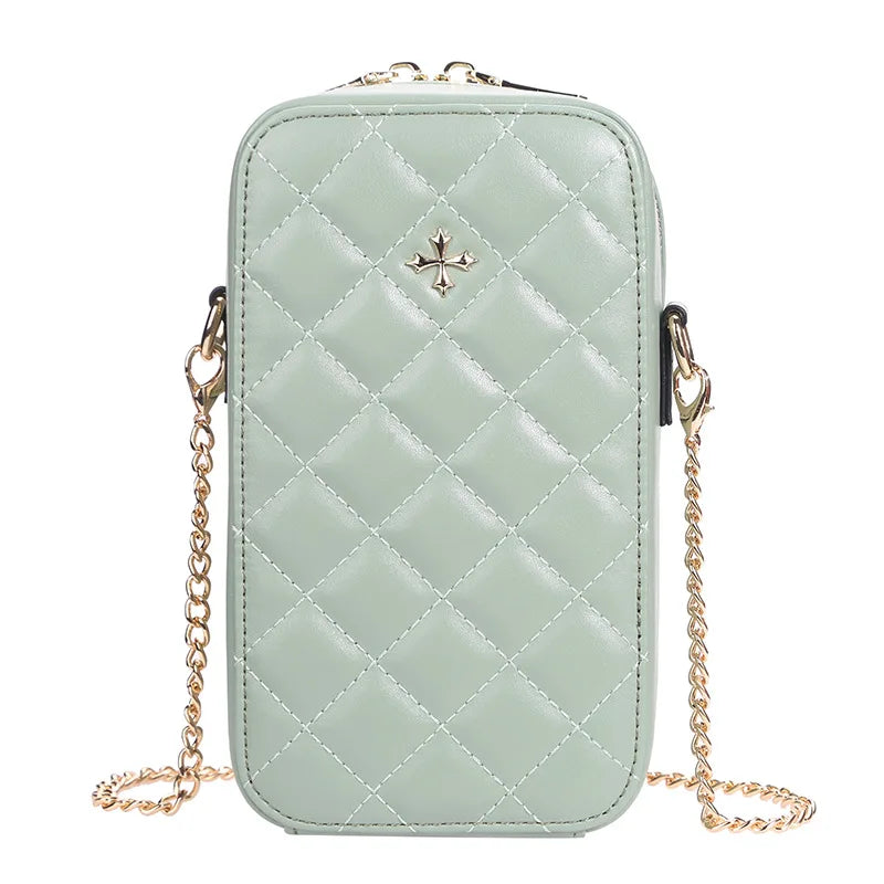 Baellerry New Style Oval Lattice Pattern Shoulder Bag With Shoulder Strap for WomenLady Phone Wallet Wholesale